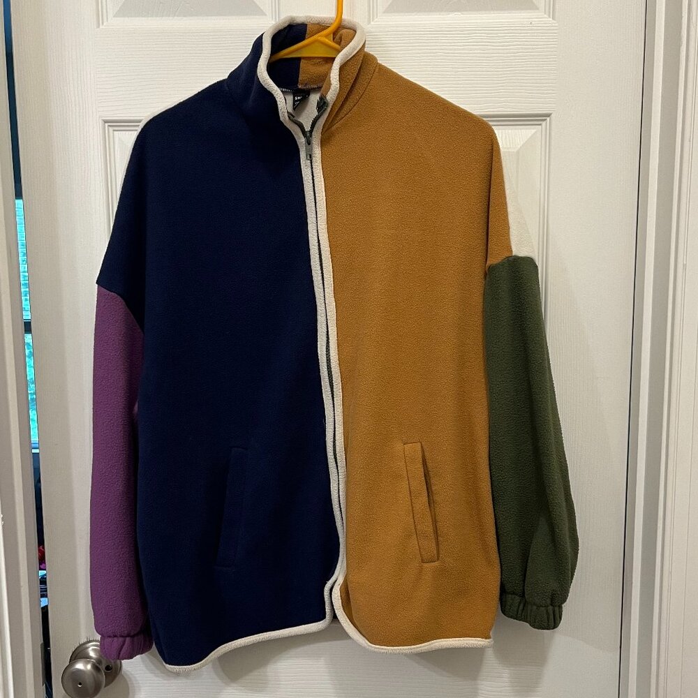 SHEIN *Colorblock Full Zip Fleece* | XS | Pockets | Oversized | Gently Used - Picture 1 of 8